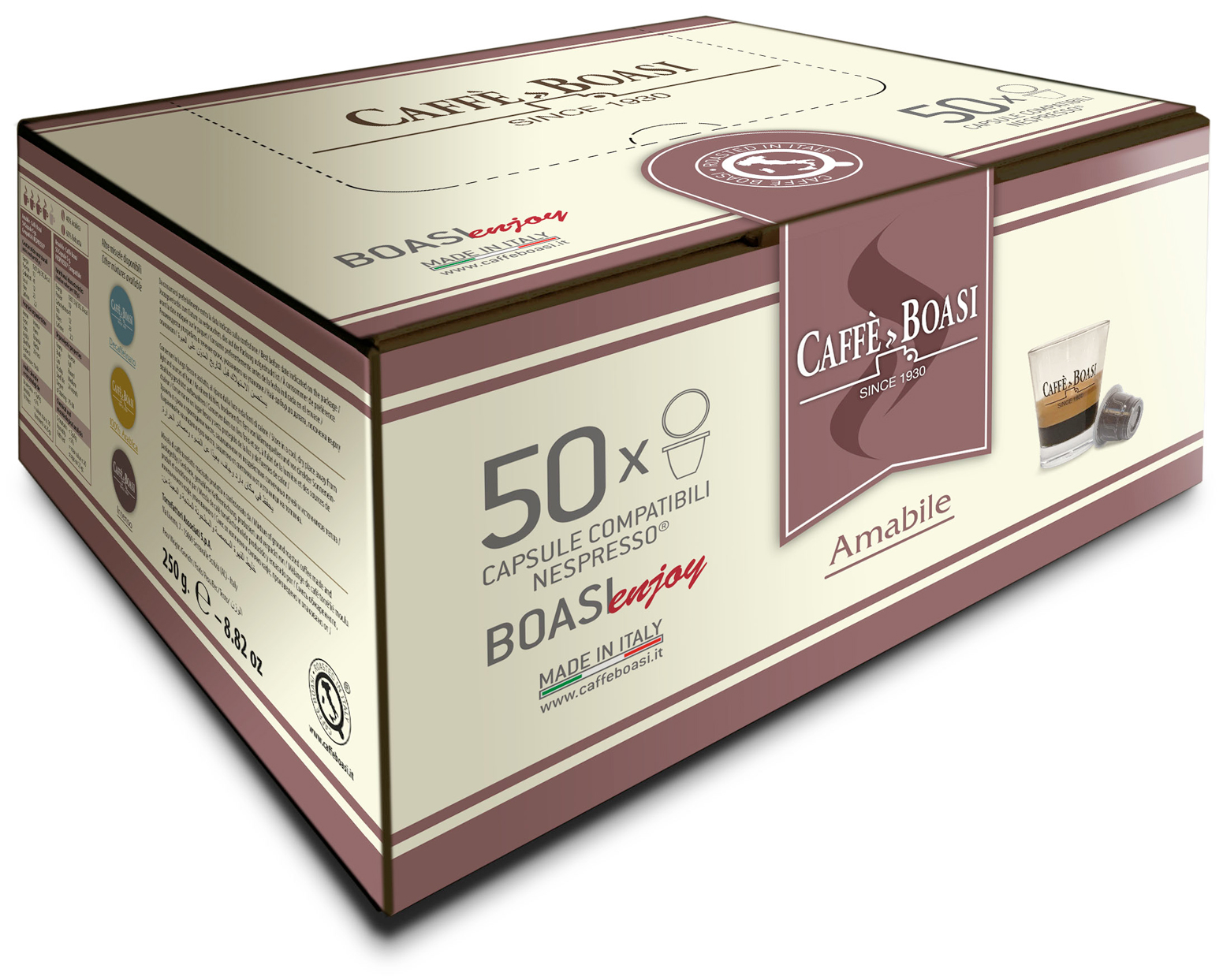 Café en dosettes – BoasiEasy (Capsules E.S.E. 44 mm) - Caffè Boasi